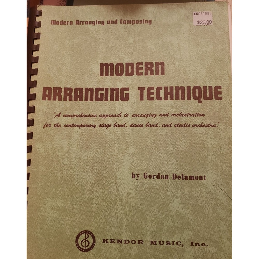 Modern Arranging‎ Technique By Gordon Delamont 1965 Spiral-Bound Book